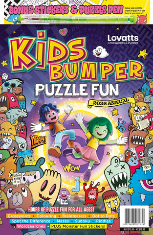 Kids Bumper Puzzle Fun 2026 Annual - (on-sale 03/11/25)