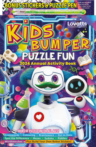 Kids Bumper Puzzle Fun Annual 2024 | LovattsMagazines.com.au