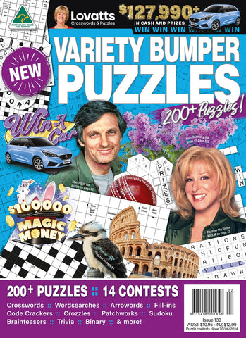 Variety Bumper Puzzles Issue 130 | LovattsMagazines.com.au