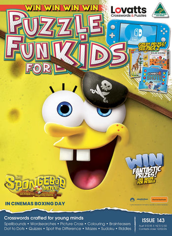 Puzzle Fun for Kids Issue 143 | LovattsMagazines.com.au